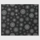 Chique sneeuwstorm cadeaupapier (Vlak)