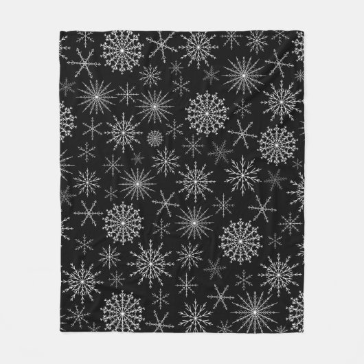 Chique sneeuwstorm fleece deken (Voorkant)
