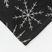 Chique sneeuwstorm fleece deken (Hoek)