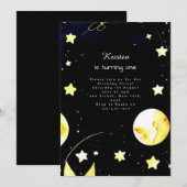 Chique Space Astro Verjaardag Kaart (Voorkant / Achterkant)