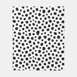 Chique Speelse Energie Dalmatiër Stippenpatroon Fleece Deken
