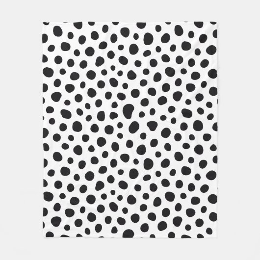 Chique Speelse Energie Dalmatiër Stippenpatroon Fleece Deken (Voorkant)