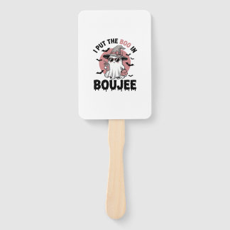 Chique spook Halloween vintage graveerontwerp_1 Handwaaier