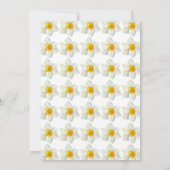 Chique Spring Yellow Daffodil Botanische Verjaarda Kaart (Achterkant)