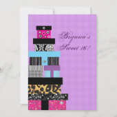 Chique stapelbare geschenken verjaardagsfeestuitno kaart (Voorkant)