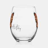 Chique Steampunk Industriële Victoriaans Vlinder Wijnglas Zonder Voet (Links)