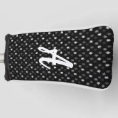 Chique sterretjes Klassiek-zwart-gepersonaliseerd Golfheadcover (Voorkant)
