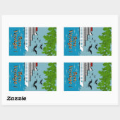 CHIQUE STICKER_BON REIS! RECHTHOEKIGE STICKER (Vel)