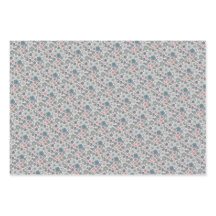 Chique stijl kleine roze grijze bloemen