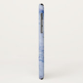 Chique Stijlvol blauw gouden marmer gepersonalisee Case-Mate iPhone Case (Achterkant/links)