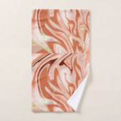 Chique stijlvol koperen Sinaasappel marmeren patro Bad Handdoek (Handdoek)