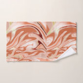 Chique stijlvol koperen Sinaasappel marmeren patro Bad Handdoek (Handdoek)