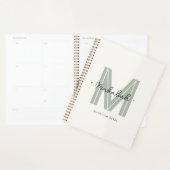 Chique stijlvol modern monogram script planner (Display)
