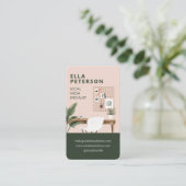 Chique, stijlvol werkstation, sociale media, Kanto Visitekaartje (Staand voorkant)