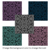 Chique stijlvol zwart wit modern geometrisch tegeltje