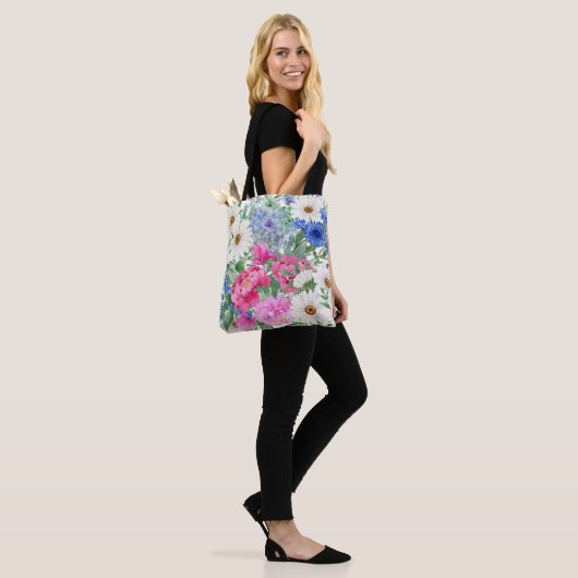  chique stijlvolle bloemen Moederdag Tote Bag (Op model)