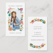 Chique & Stijlvolle Bloemen Verse Bloem Foto Lijst Visitekaartje (Voorkant / Achterkant)