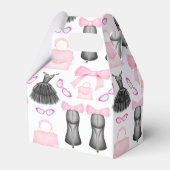 Chique stijlvolle meisjes hoge hakken Mode Bedankdoosjes (Achterkant)