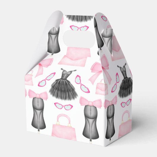 Chique stijlvolle meisjes hoge hakken Mode Bedankdoosjes (Voorkant Zijde)