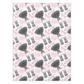 Chique stijlvolle meisjes hoge hakken Mode Tafelkleed (Voorkant)