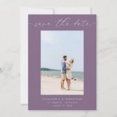 Chique Stijlvolle Mod Photo Save the Date 3 - Paar Kaart (Voorkant)