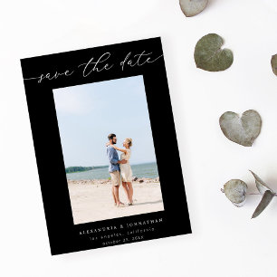 Chique Stijlvolle Mod Photo Save the Date 3 - Zwar Kaart