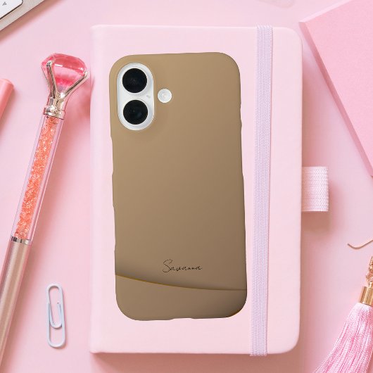 Chique stijlvolle moderne monogram Case-Mate iPhone case