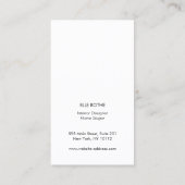 Chique Stijlvolle Navy Blue Lizard Skin Designer Visitekaartje (Achterkant)