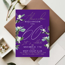 Chique stijlvolle Paarse en witte Sixty Modern Flo