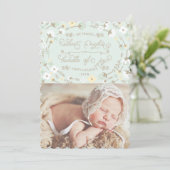 Chique Stille Nacht Eerste Kerstmis Fotokaart Feestdagenkaart (Staand voorkant)