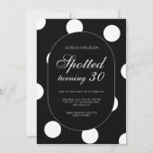 Chique Stippen 30e Verjaardagsfeest Kaart (Voorkant)