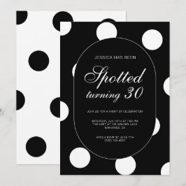 Chique Stippen 30e Verjaardagsfeest Kaart