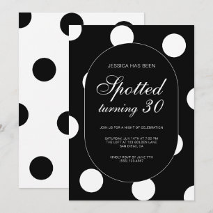 Chique Stippen 30e Verjaardagsfeest Kaart