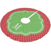 Chique Stippen Familie Monogram Boomrok Kerstboom Rok (Gekanteld)