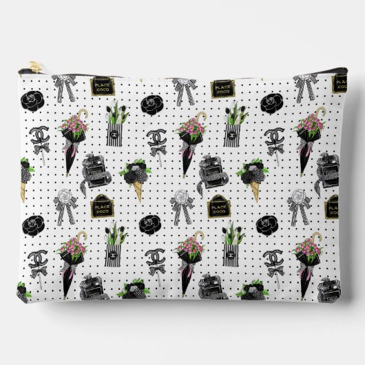 Chique Stippen Paryse Mode Make-uptasje Etui (Voorkant)