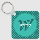 Chique Stippen Thema Slim Dynamische QR Code Sleutelhanger (Voorkant)