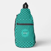 Chique Stippen Thema Slimme Dynamische QR Code Sling Bag (Voorkant)