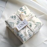 Chique stoffige blauwe eucalyptus patroon bruiloft inpakpapier vel<br><div class="desc">Dit is een  ontwerp van de waterverf geïnspireerd door eucalyputus en loof gemaakt voor die speciale momenten. Geweldig voor bruiloften,  verjaardagen en meer.</div>