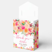 Chique, strakke herfst bloemrijke waterverf bruids bedankdoosjes (Geopend)
