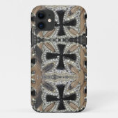 Chique strass cowgirl western land kruis Case-Mate iPhone case (Achterkant)