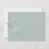 Chique Succulent Bruiloft RSVP & Accommodaties Kaartje (Achterkant)