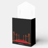 Chique Sweet 16 Zwart & Rode Tapijt Verjaardagsfee Bedankdoosjes (Geopend)