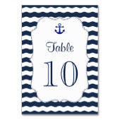 Chique Tafelnummer voor een Navy Bruiloft met Zeev (Achterkant)