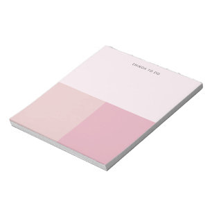 Chique takenlijst maken roze kleurblokken afscheur notitieblok
