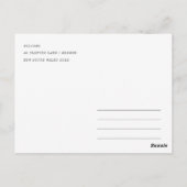 Chique Tampa Florida Silhouette Waterverf Reis Briefkaart (Achterkant)