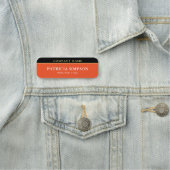 Chique Tangerine Tango Sinaasappel & Zwart: Vet &  Naamplaatje (In situ)