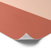 Chique terracotta beste dag ooit bruiloft welkom poster (Hoek)