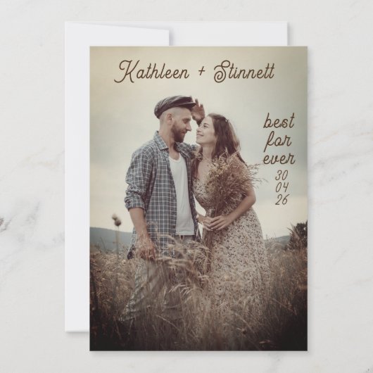 Chique Terracotta Bold Bright Boho Regenboog bruil Kaart (Achterkant)