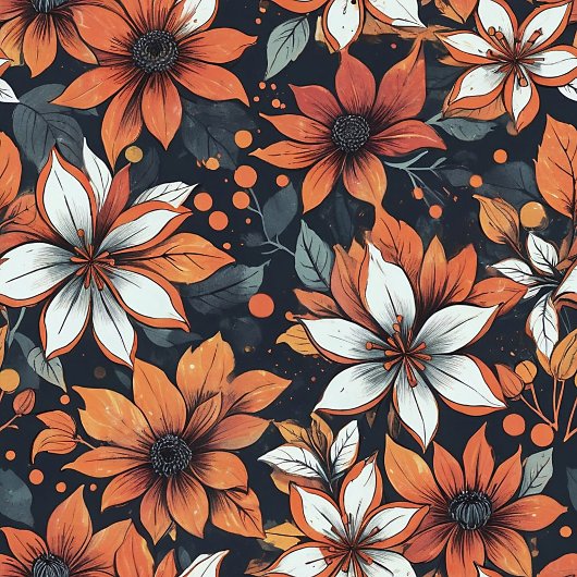 Chique terracotta deken met herfstbloemen