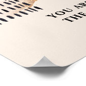 Chique Terracotta roos goud Kies een stoel aan wee Poster (Hoek)